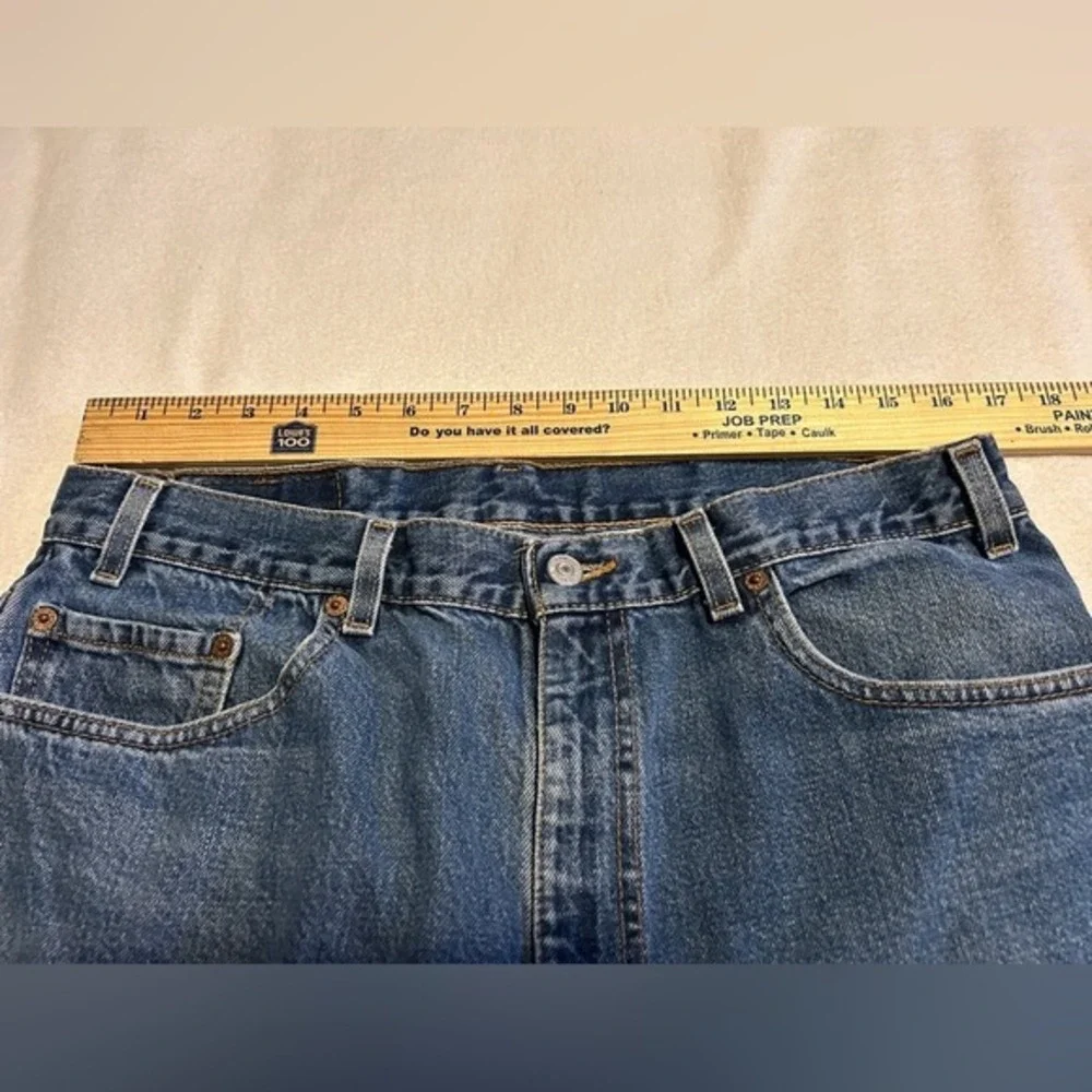 Levis 505 Vintage Mens Regular Fit Straight Leg Jeans Blue Made in USA 38x32